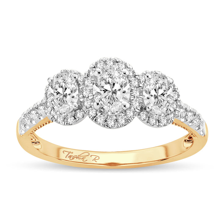 14K Yellow Gold Lab-Grown 1CT Diamond Engagement Ring