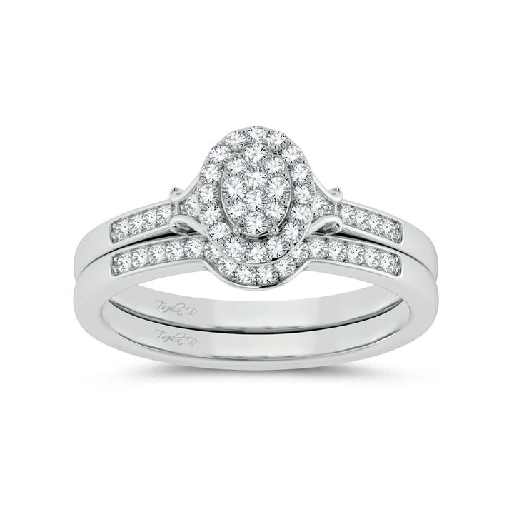 14K White Gold 0.26ct Diamond Bridal Ring