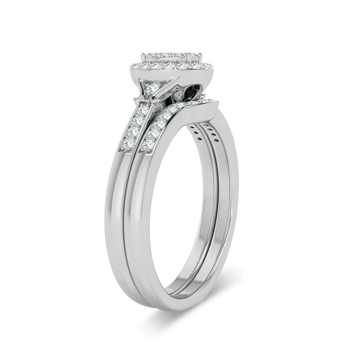 14K White Gold 0.26ct Diamond Bridal Ring