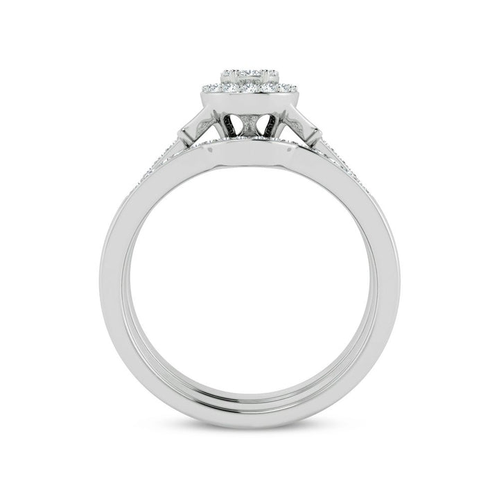 14K White Gold 0.26ct Diamond Bridal Ring