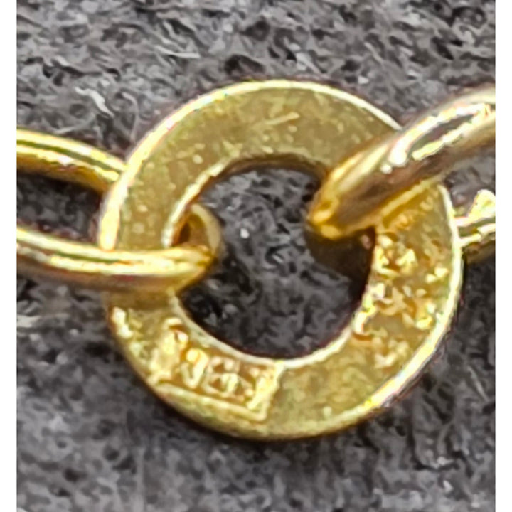 8K Yellow Gold Twisted Link Chain Necklace 18” – 2.5 Grams