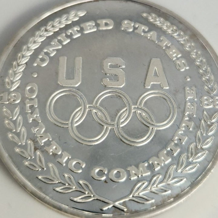 1988 US Olympic Committee Collectible Medals, 5 Coins 1oz .999 Silver