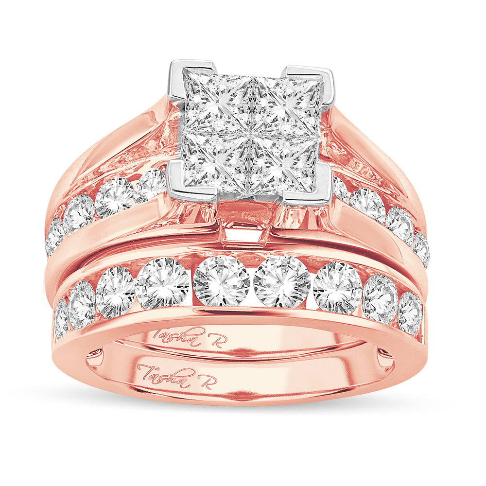 14K Rose Gold 3.00CT Diamond Ring