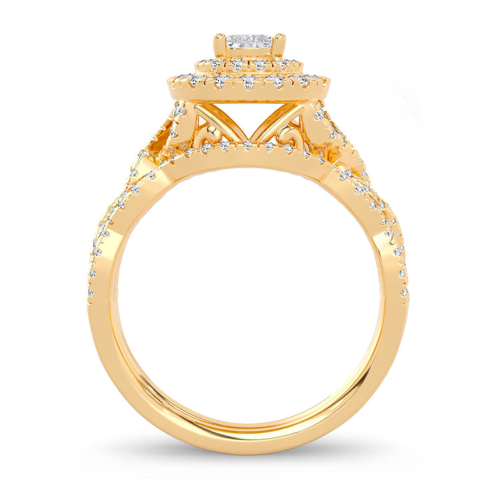 Luminous 14k Yellow Gold Lab Diamond Engagement Ring (1CT)