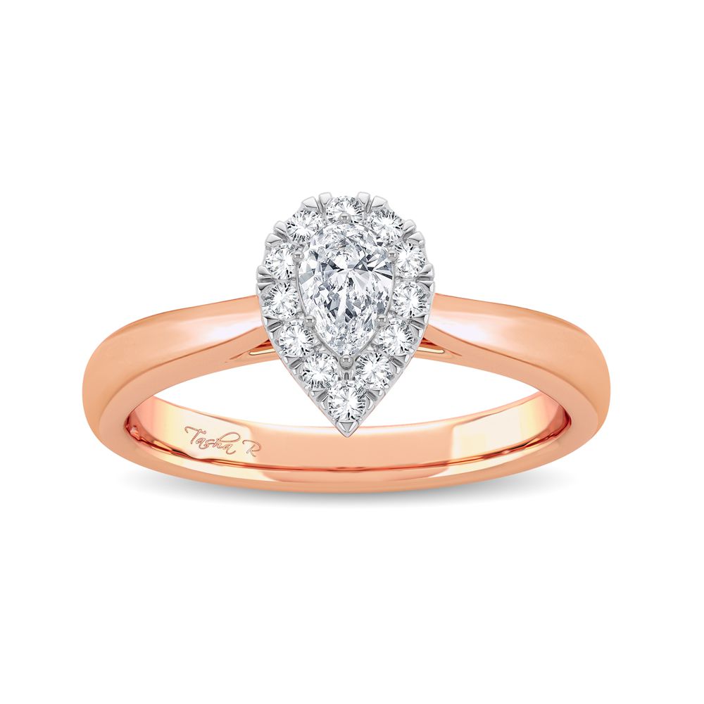 14K Rose Gold 0.33ct Diamond Promise Ring