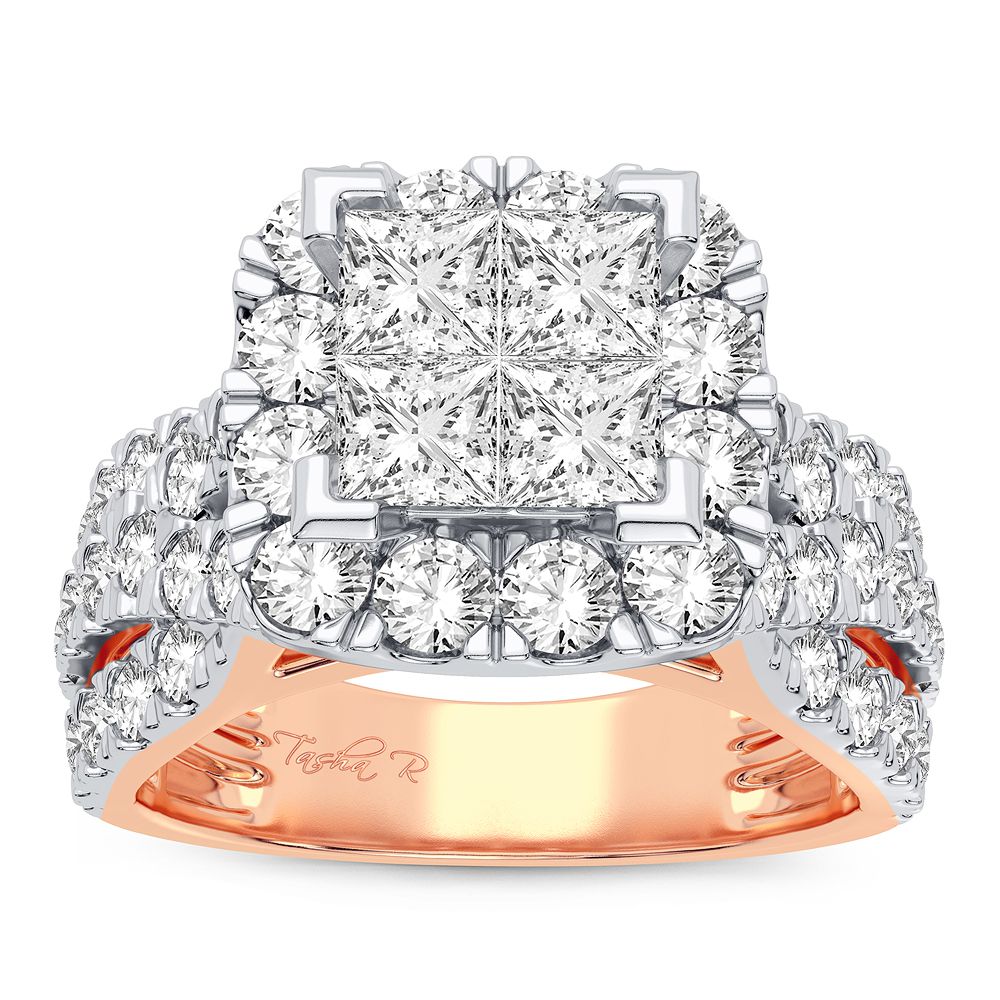 14K Rose Gold 2.65CT Diamond Ring