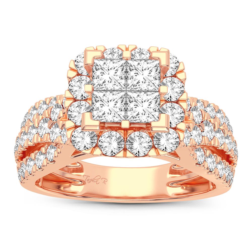 14K Rose Gold 1.50CT Diamond Ring