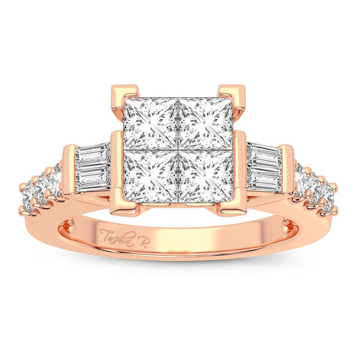 Timeless 14k Rose Gold 1.25CT Lab Diamond Ring
