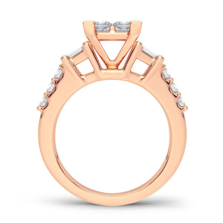 Timeless 14k Rose Gold 1.25CT Lab Diamond Ring