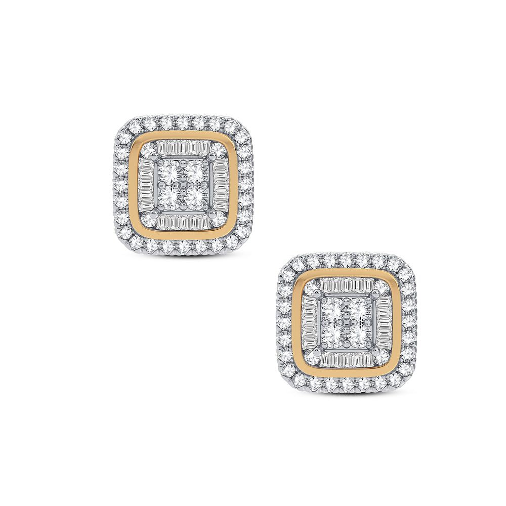 14K Yellow Gold 0.40CT Diamond Earrings