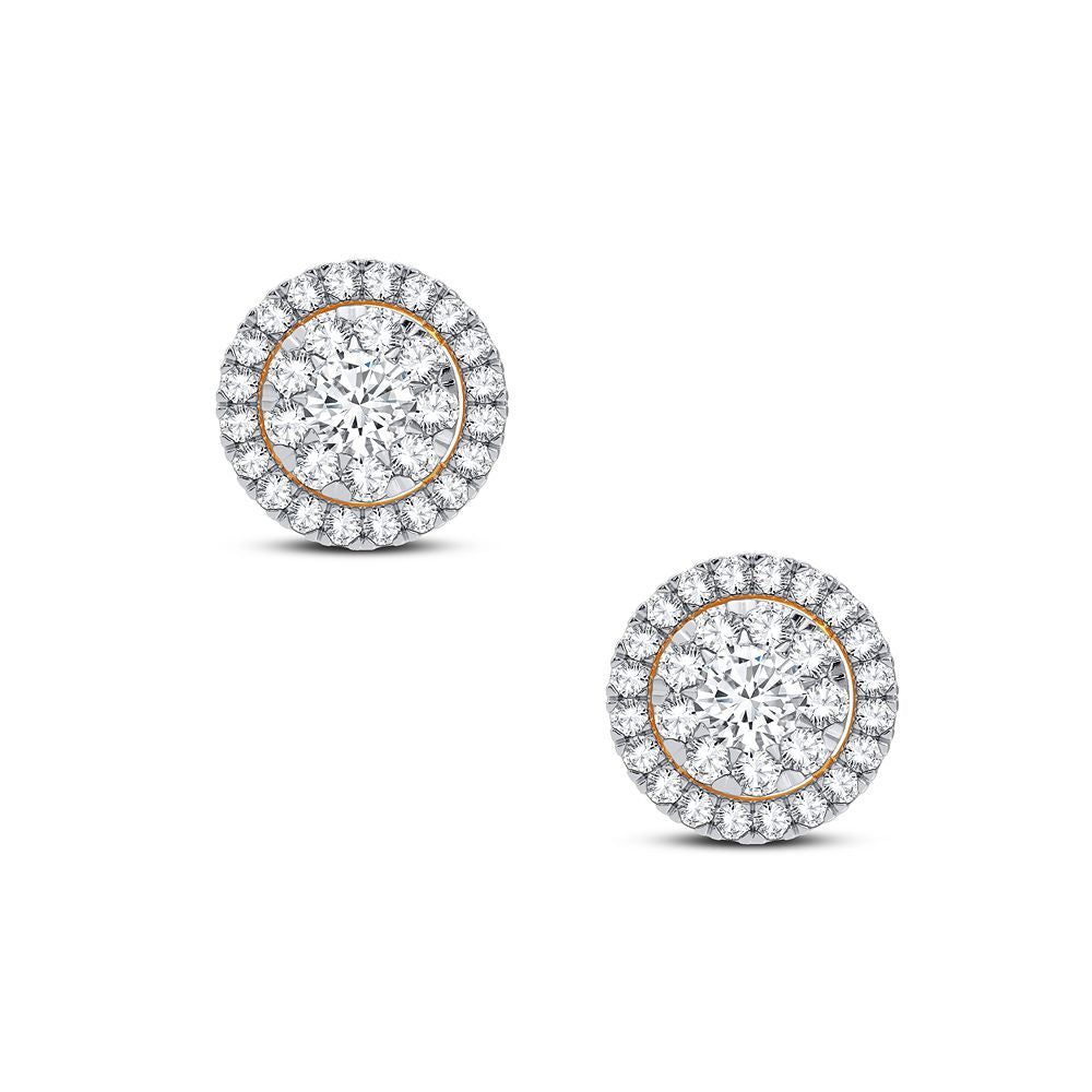 14K Yellow Gold 0.40CT Diamond Earrings