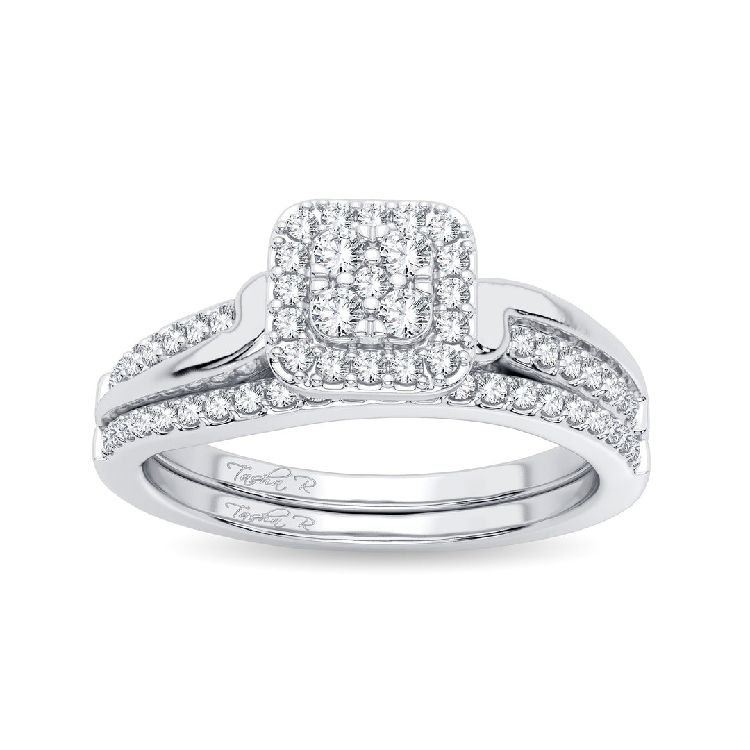 14K White Gold 0.40CT Diamond Bridal Ring