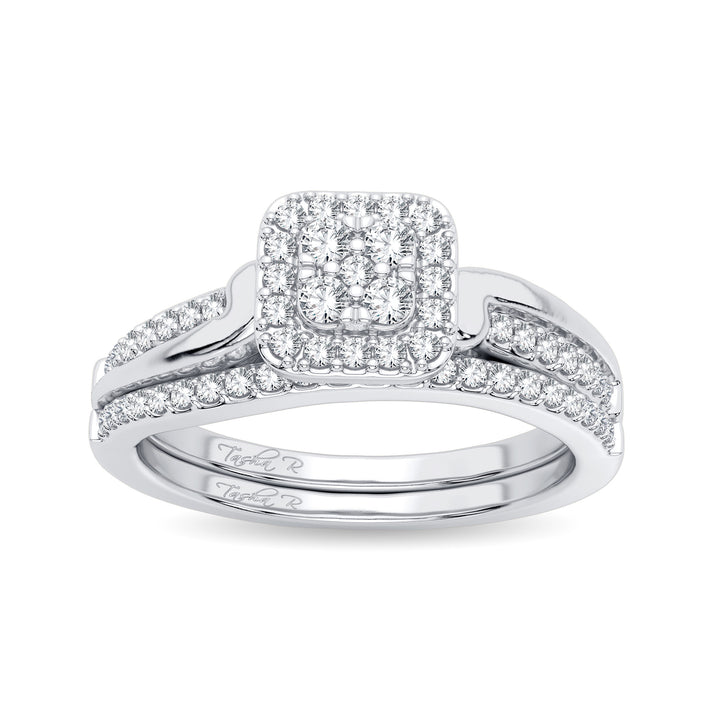 Elegant 14k White Gold 0.40CT Lab Diamond Engagement Ring