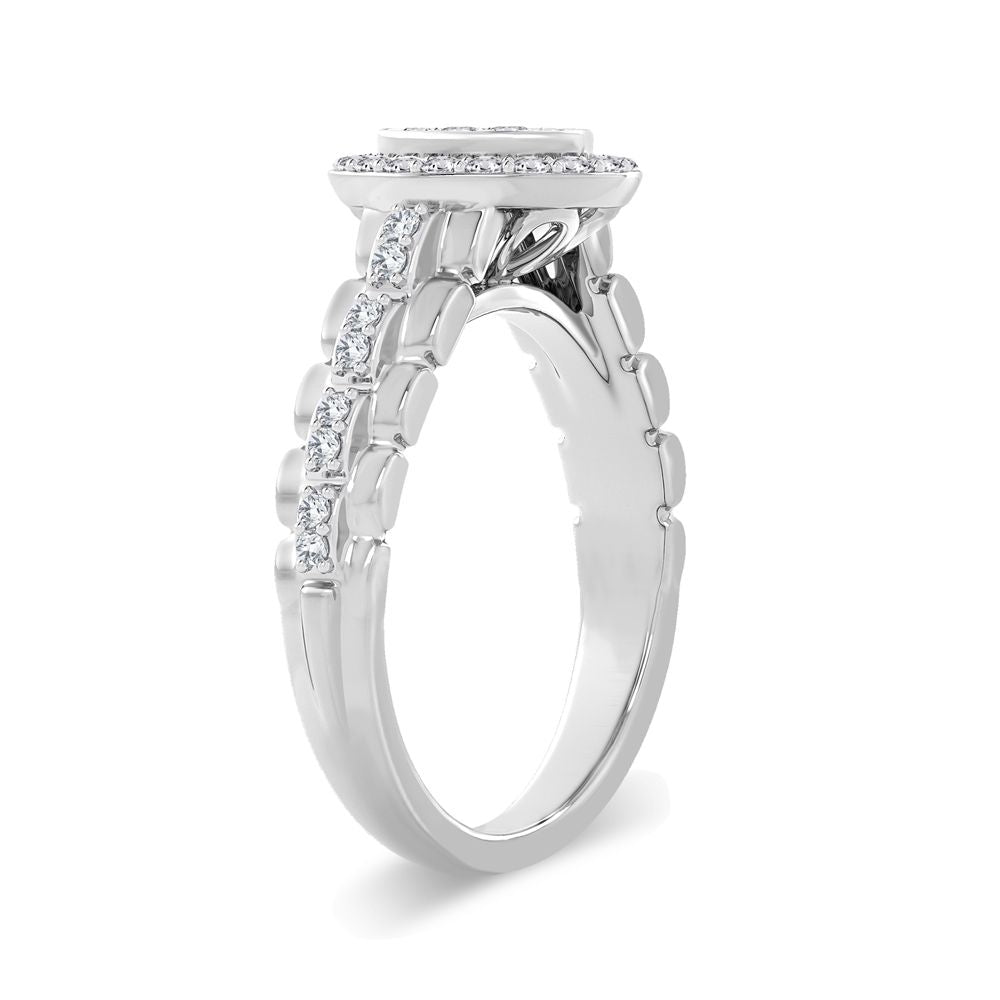 Brilliant 14K White Gold Lab Diamond Engagement Ring (0.42ct)