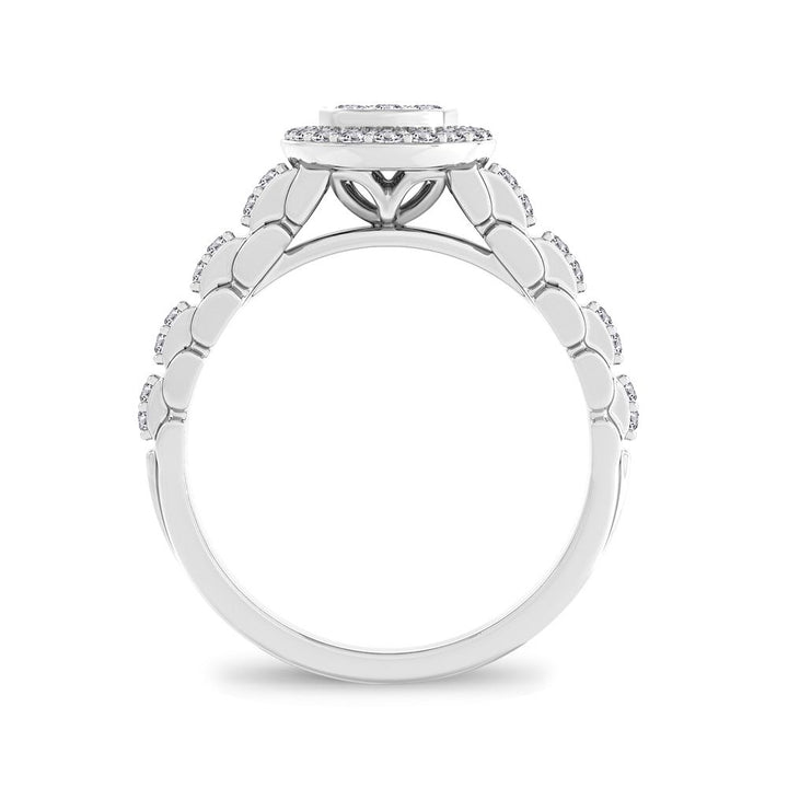 Brilliant 14K White Gold Lab Diamond Engagement Ring (0.42ct)