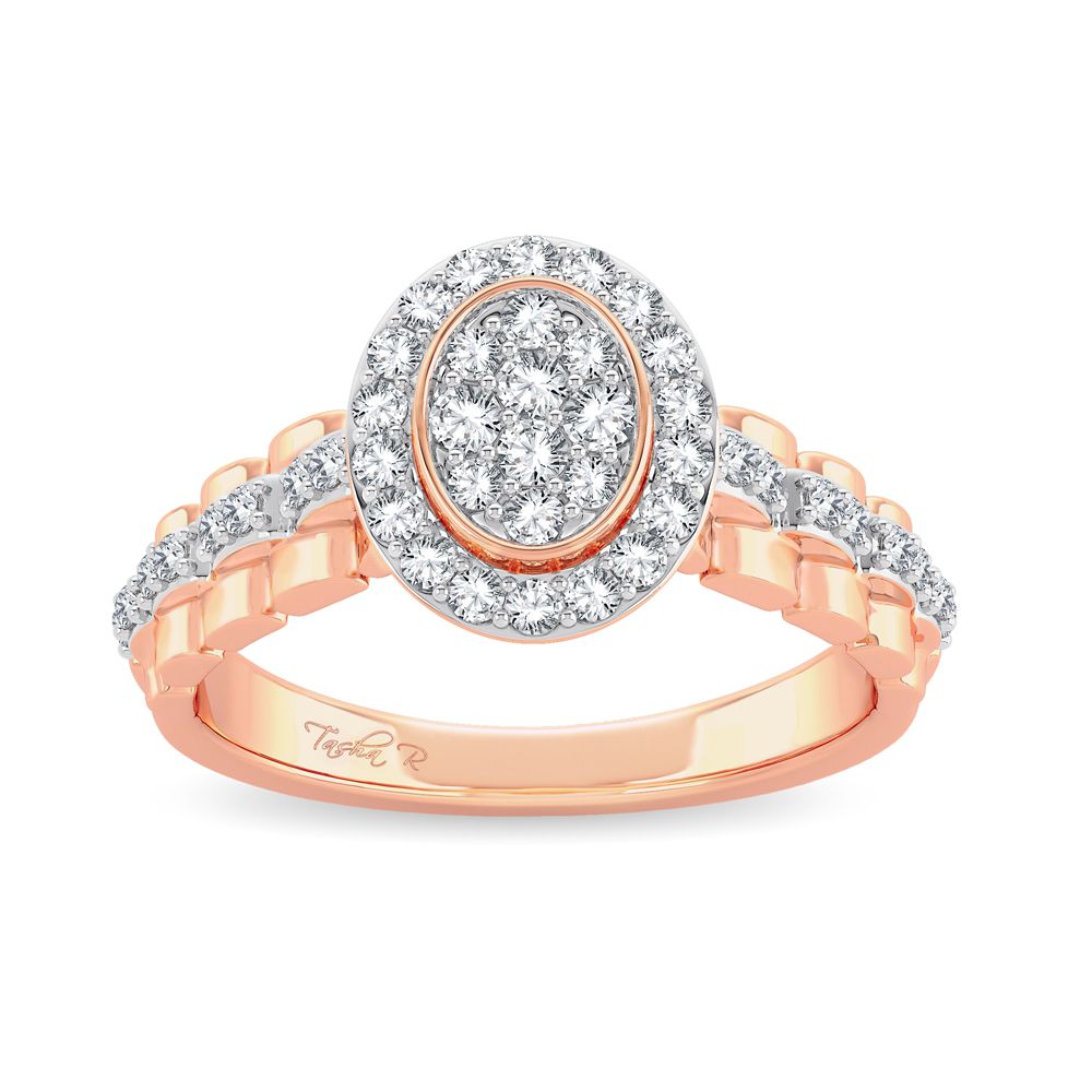 14K Rose Gold 0.50CT Diamond Solitaire Ring