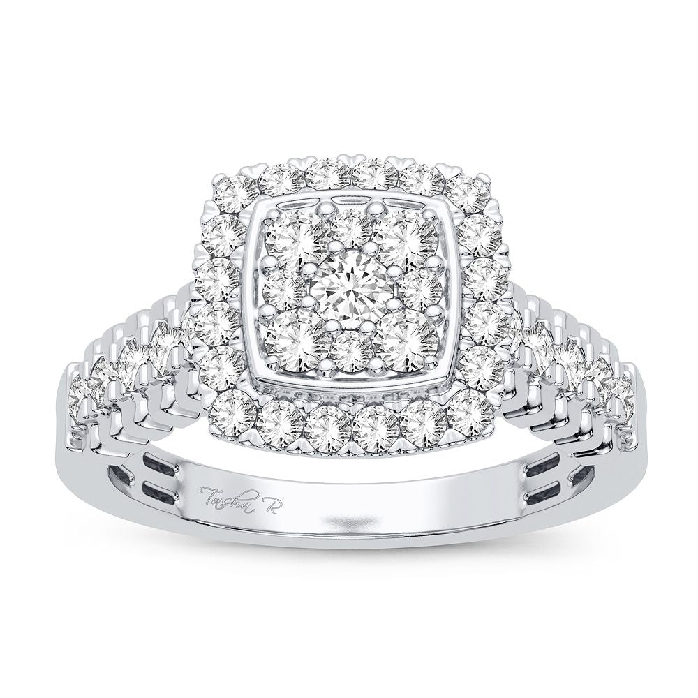 14K White Gold 0.50CT Diamond Ring