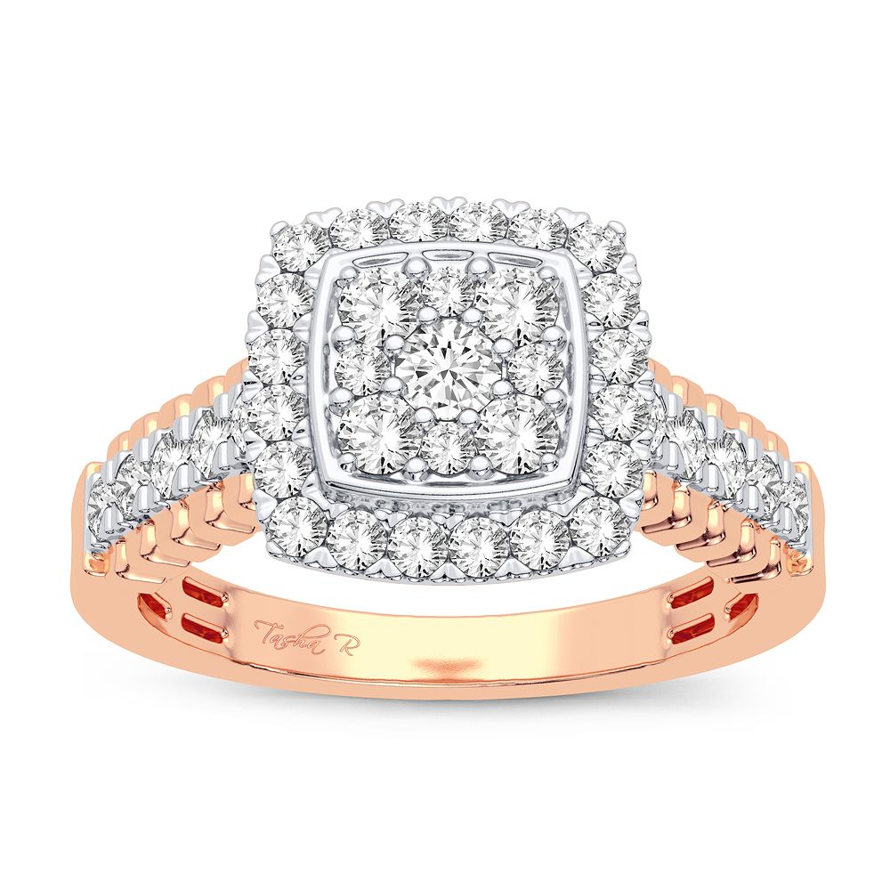 14K Rose Gold 0.50CT Diamond Ring