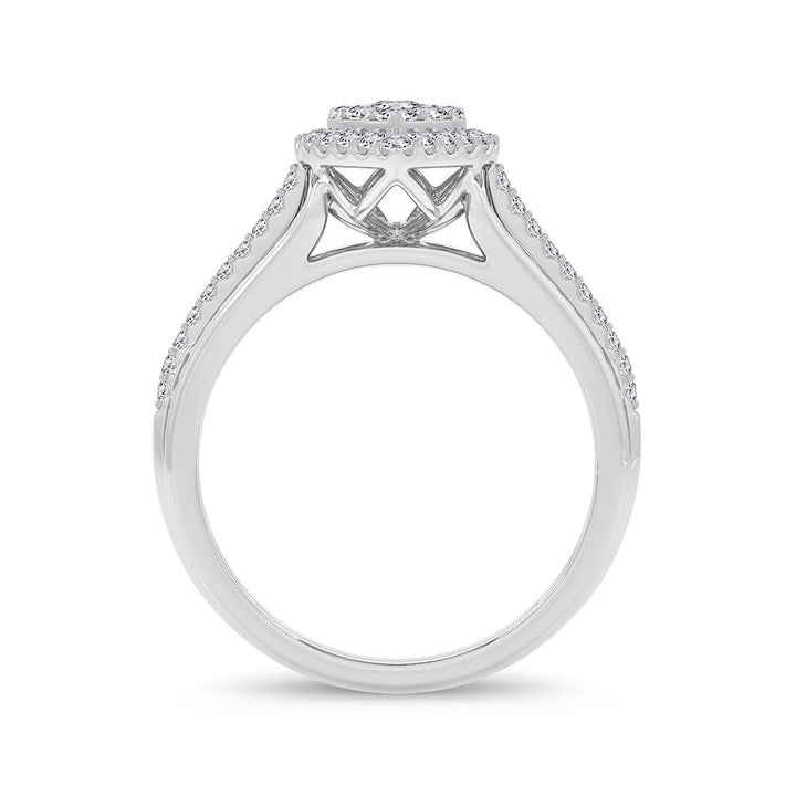 Timeless 14k White Gold Lab Diamond Engagement Ring 0.50CT