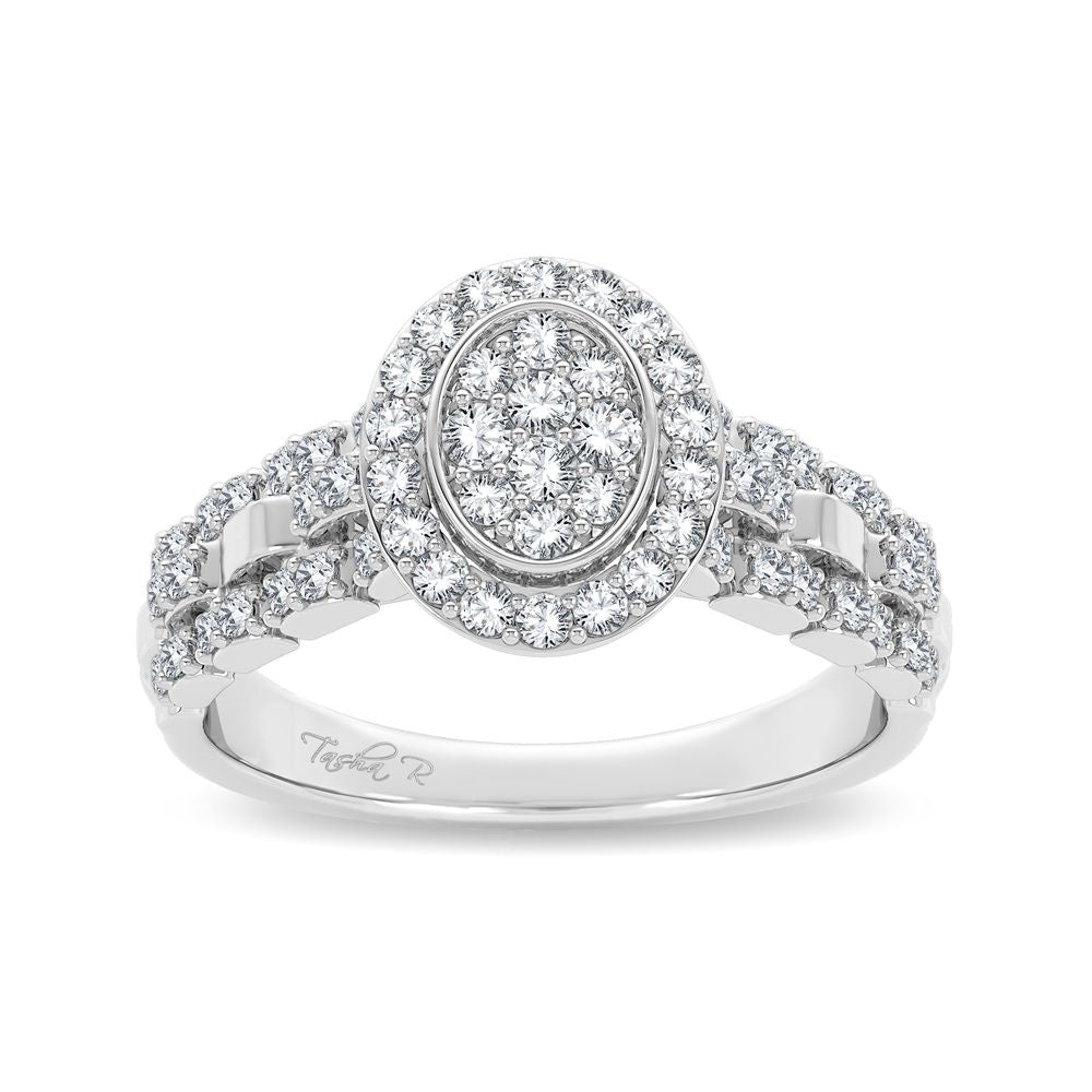 14K White Gold 0.50ct Diamond Solitaire Ring