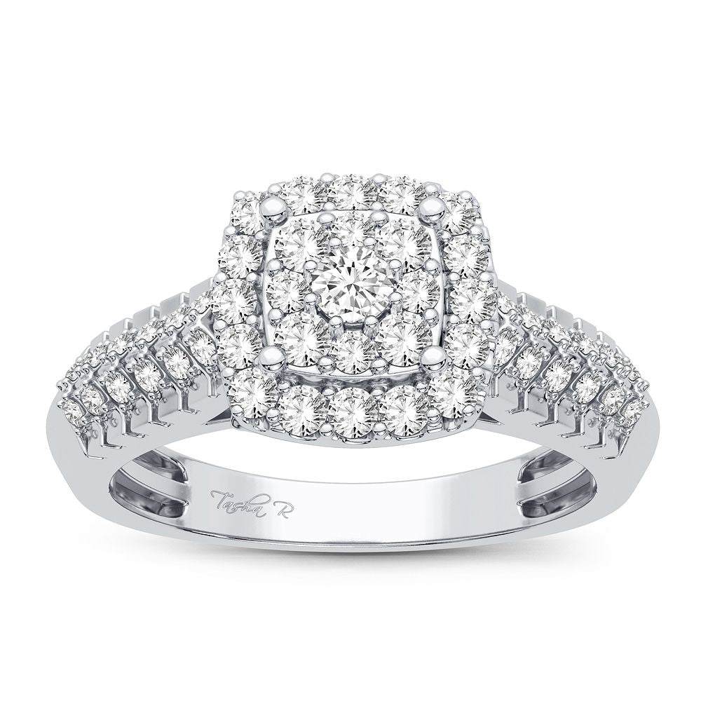 14K White Gold 0.50CT Diamond Solitaire Ring