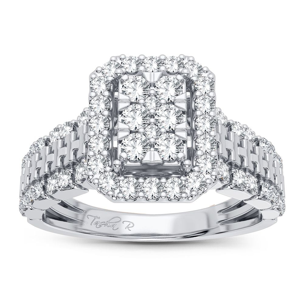 14K White Gold 0.50CT Diamond Ring