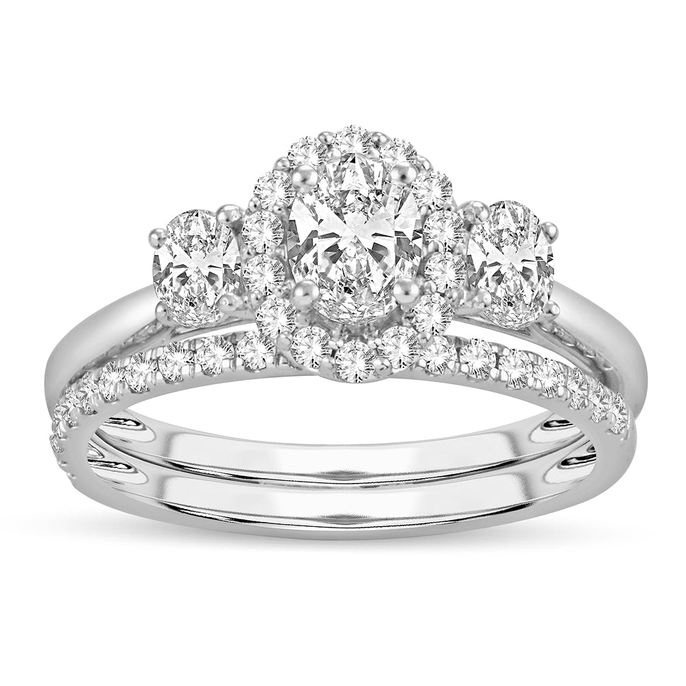 14K White Gold 1.20CT Diamond Bridal Ring