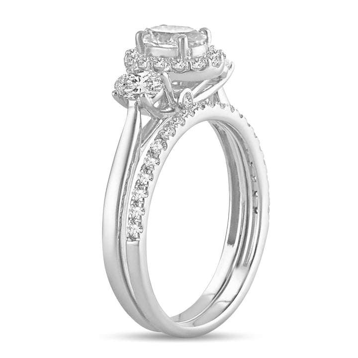 14k White Gold Lab Diamond Engagement Ring (1.20CT)