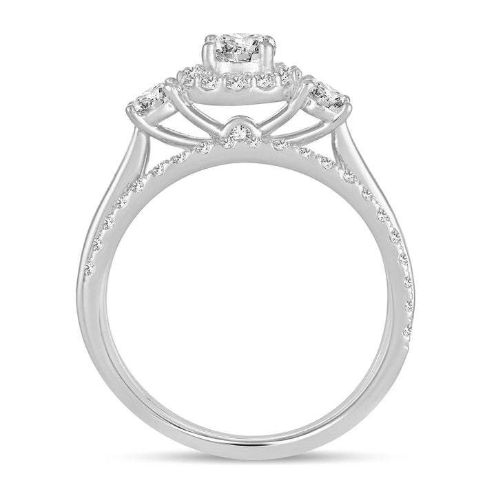 14k White Gold Lab Diamond Engagement Ring (1.20CT)