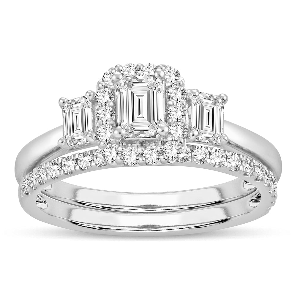 Brilliant 14k White Gold Lab Diamond Engagement Ring (1.20CT)