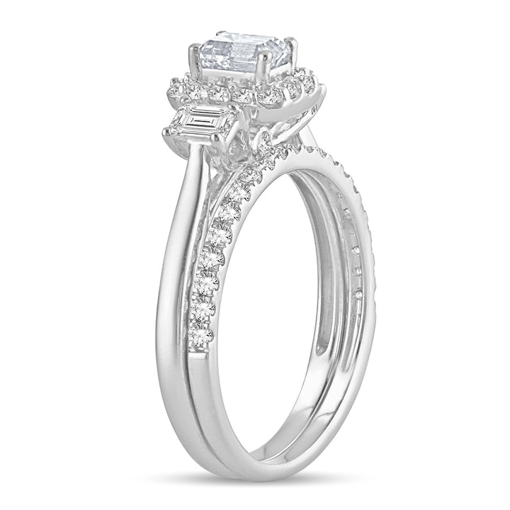 Brilliant 14k White Gold Lab Diamond Engagement Ring (1.20CT)