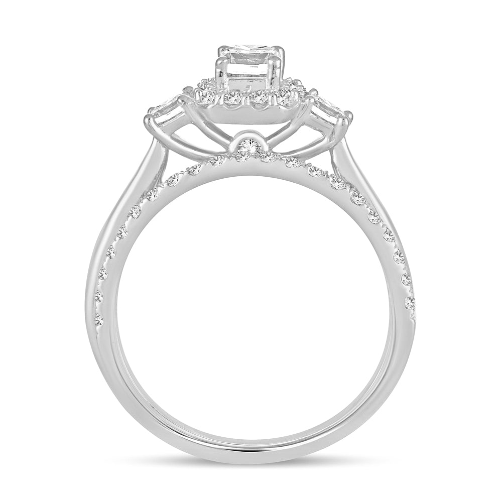 Brilliant 14k White Gold Lab Diamond Engagement Ring (1.20CT)