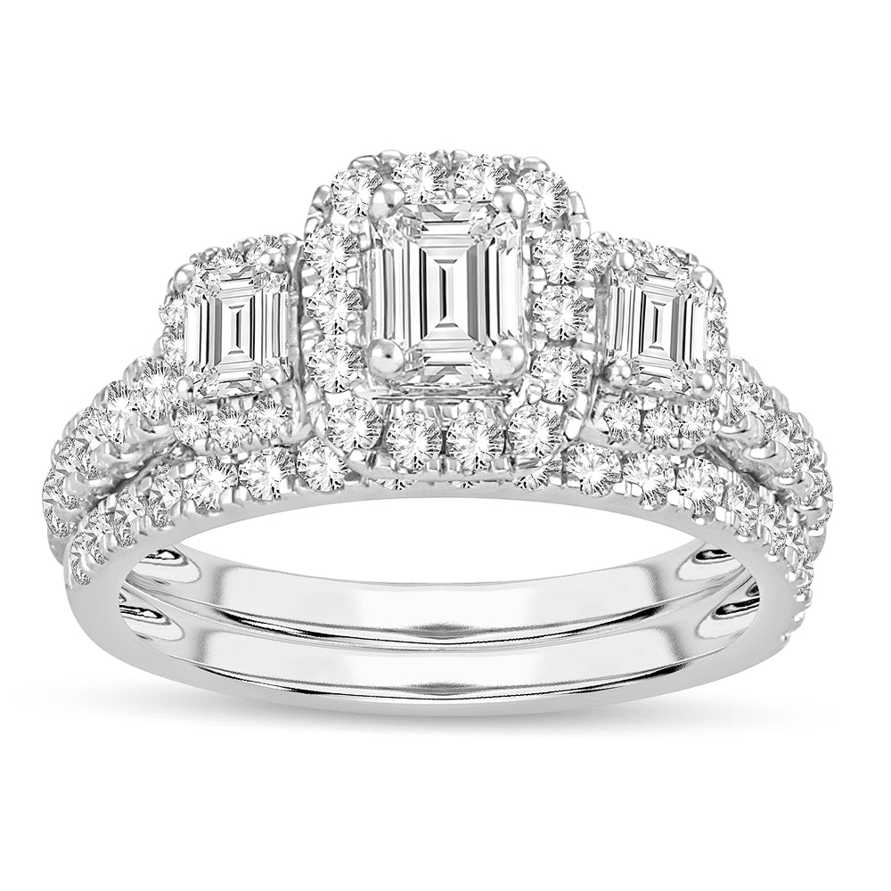 14K White Gold 2.00CT Diamond Bridal Ring