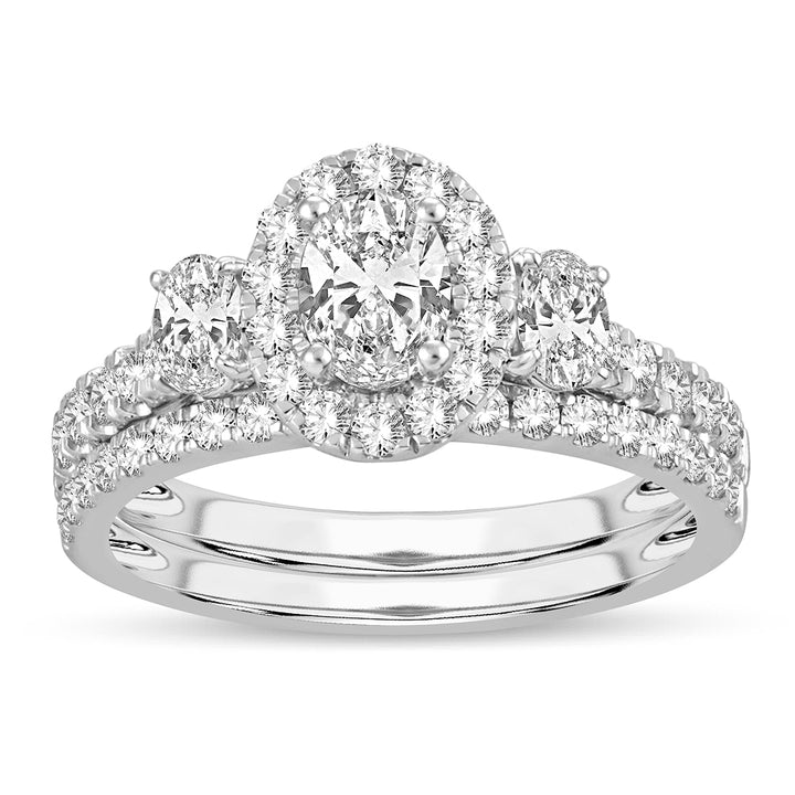 Luminous 14k White Gold 1.50CT Lab Diamond Engagement Ring