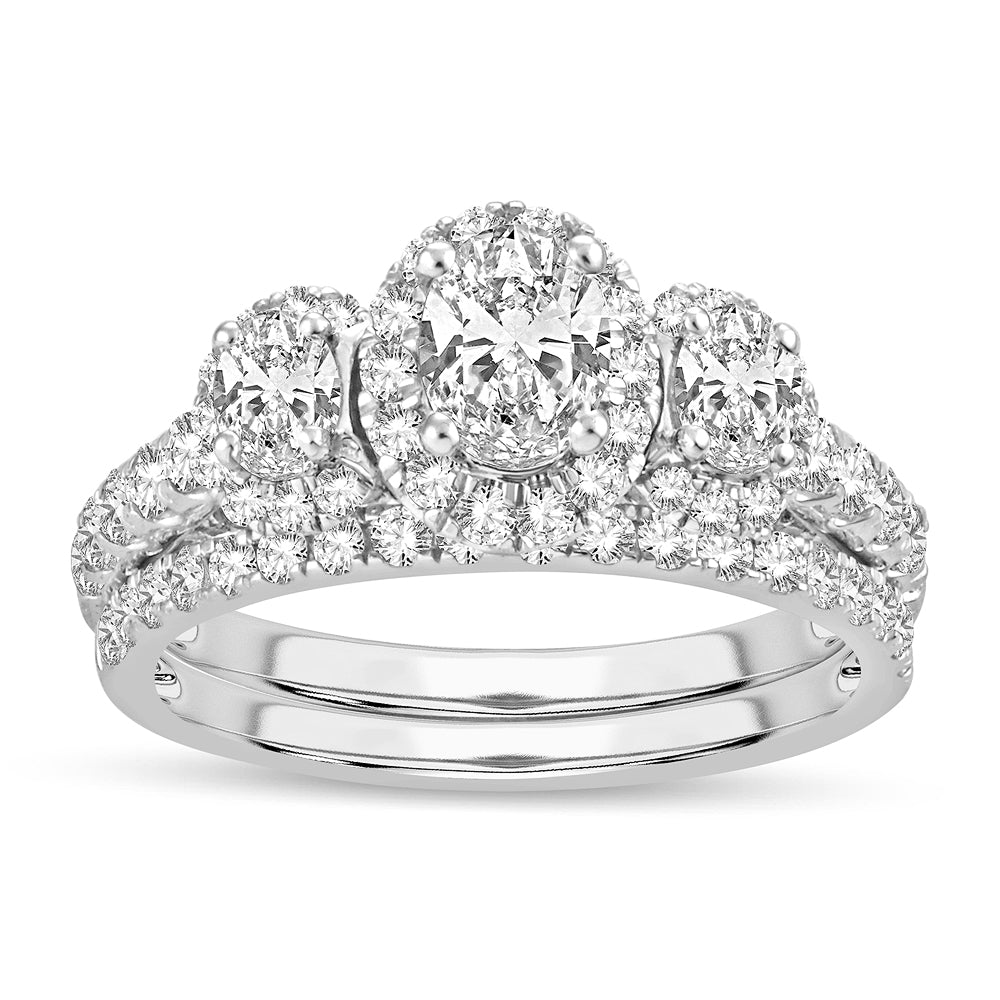 Brilliant 14k White Gold Lab Diamond Engagement Ring (2.00CT)