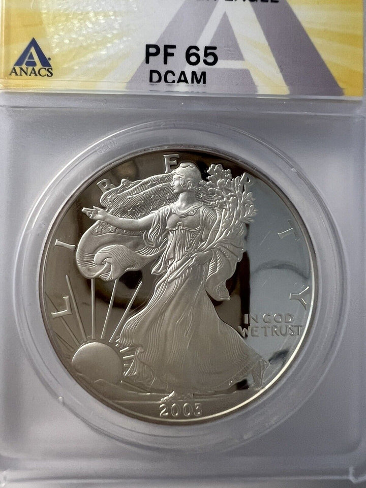 2003-W $1 One Dollar Proof Silver Eagle PF65 DCAM