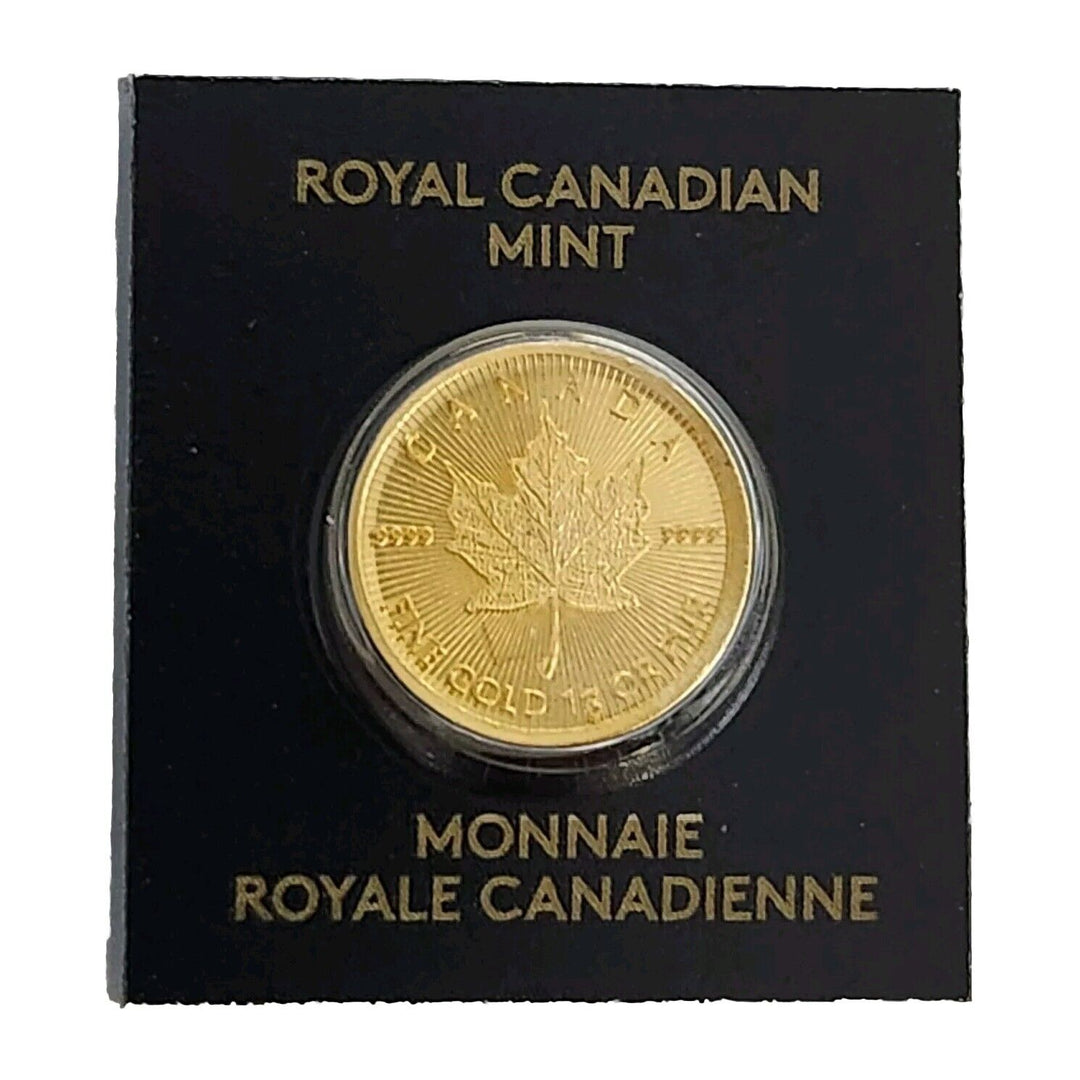 2020 1 Gram Royal Canadian Mint .9999 Gold Maple Leaf 50 Cent (A)