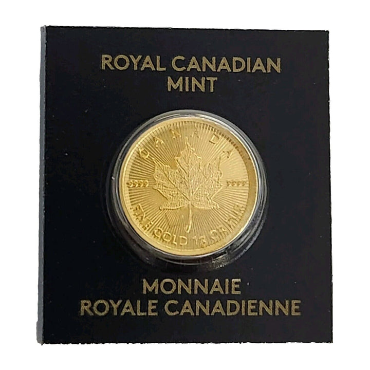 2020 1 Gram Royal Canadian Mint .9999 Gold Maple Leaf 50 Cent (A)