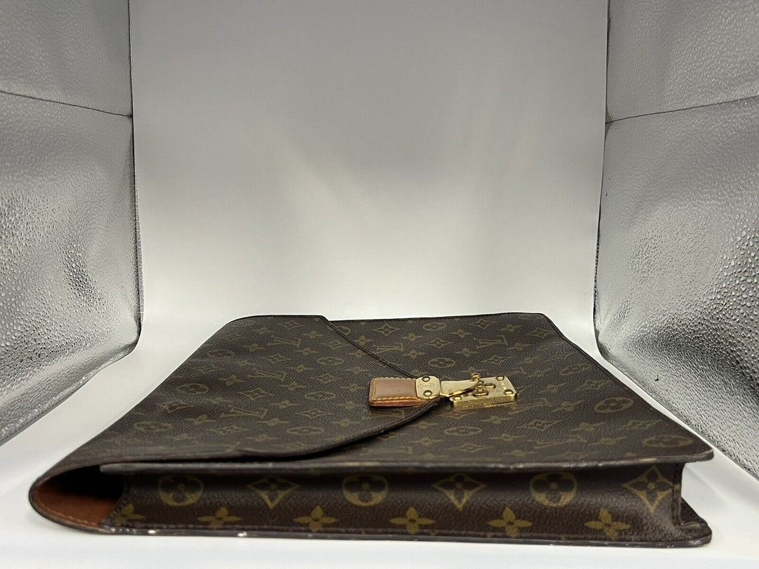 Louis Vuitton Porte-Documents Briefcase/Document Case One Size Brown Canvas