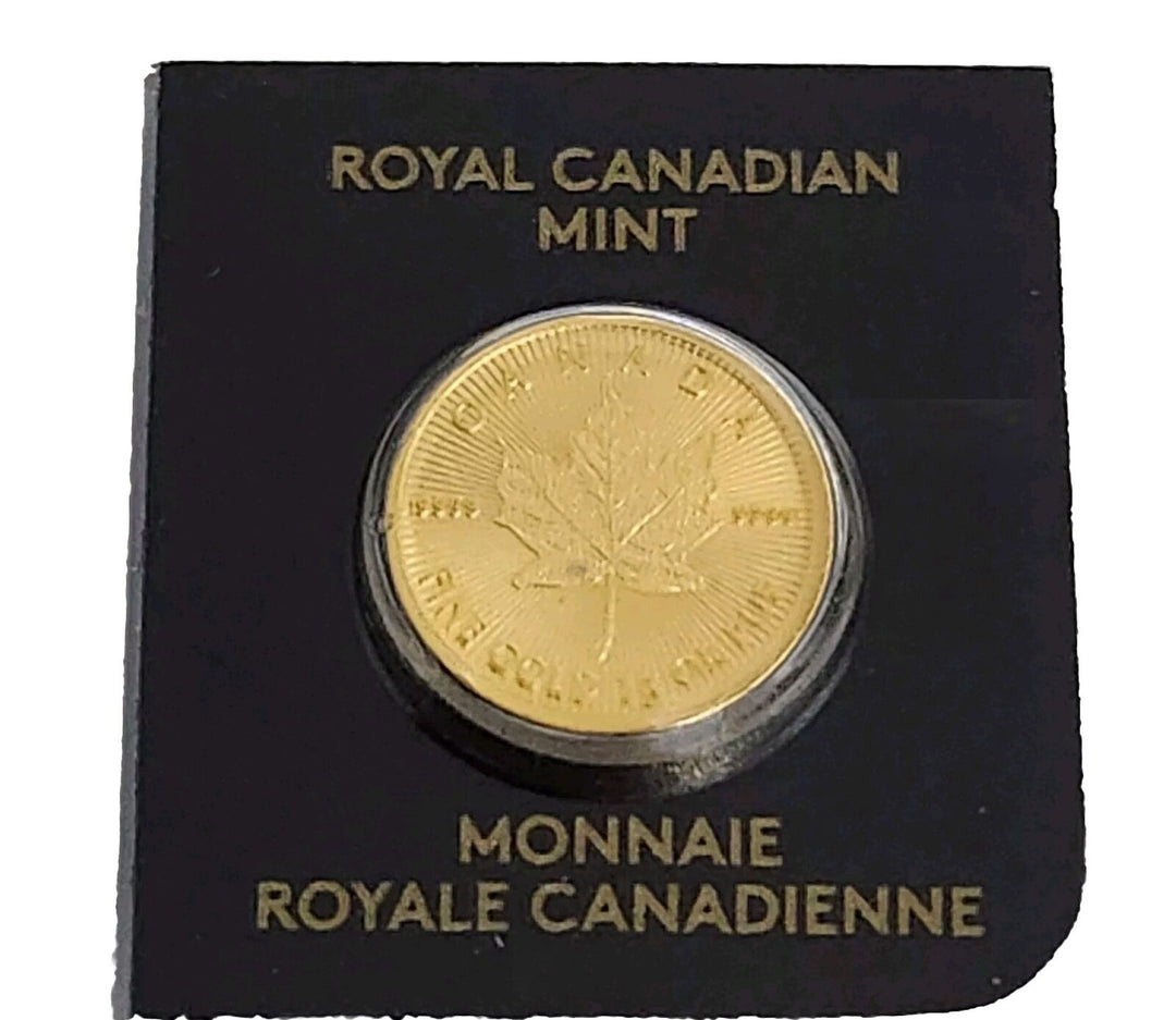 2020 1 Gram Royal Canadian Mint .9999 Gold Maple Leaf 50 Cent (C)