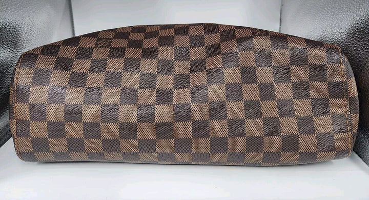 Authentic Louis Vuitton Damier Ebene Portobello PM Hobo Handbag