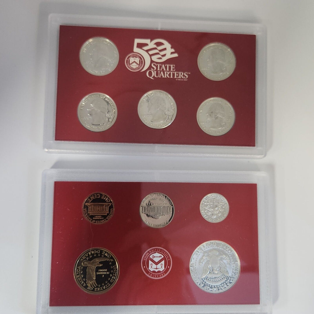 Collection Of 1999, 2000, 2003 And 2005 United States Mint Sliver Proof Set