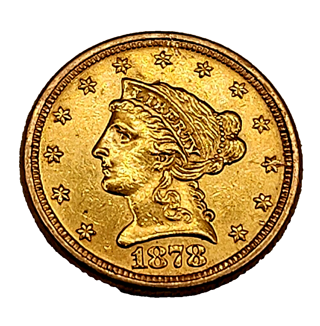 1878  $2.50 US GOLD Liberty Head Eagle #1