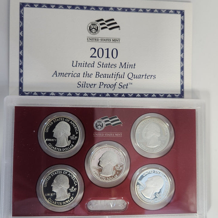 Collection Series Of United States Mint America The Beautiful Quarters Silver...