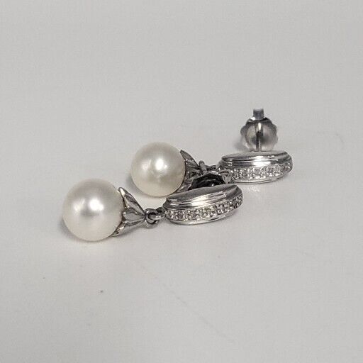 Natural Pearl  925 Sterling Silver Earrings & Pendant Set 