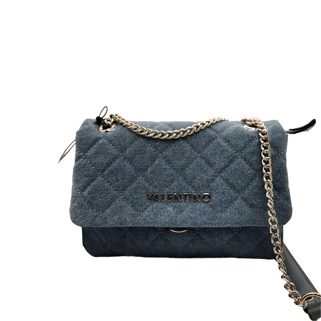 Mario Valentino Light Blue  Jeans Unica Denim Color Shoulder Bag