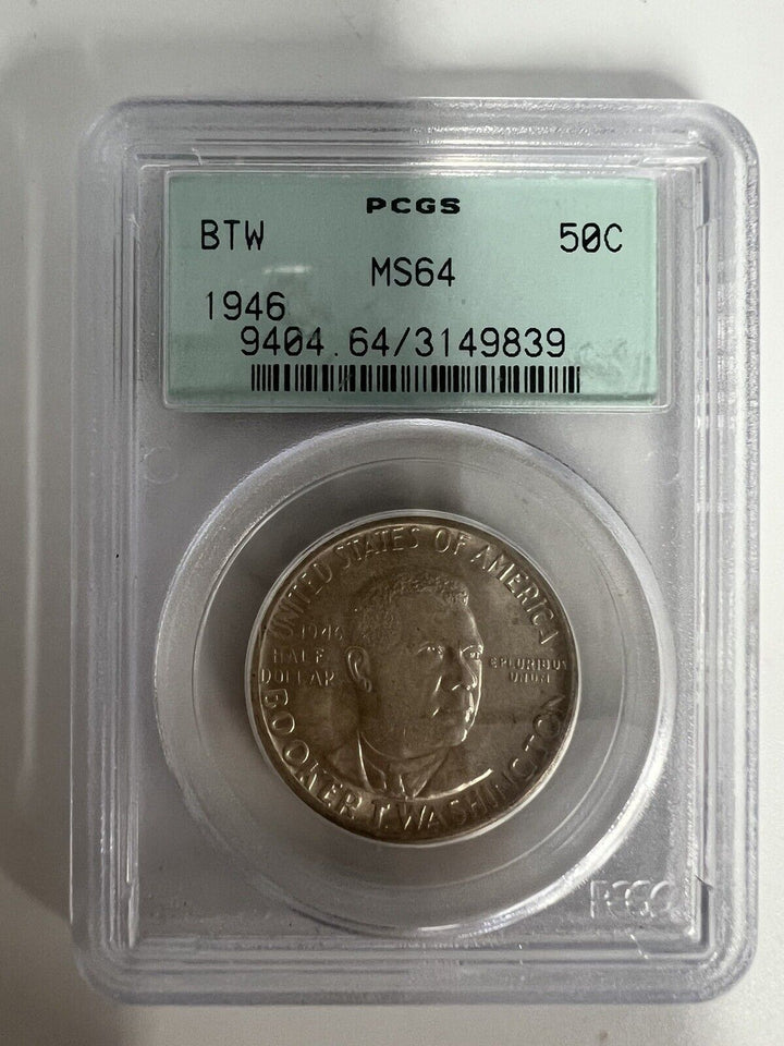 1946-Booker T. Washington Commemorative Half Dollar- PCGS MS-64