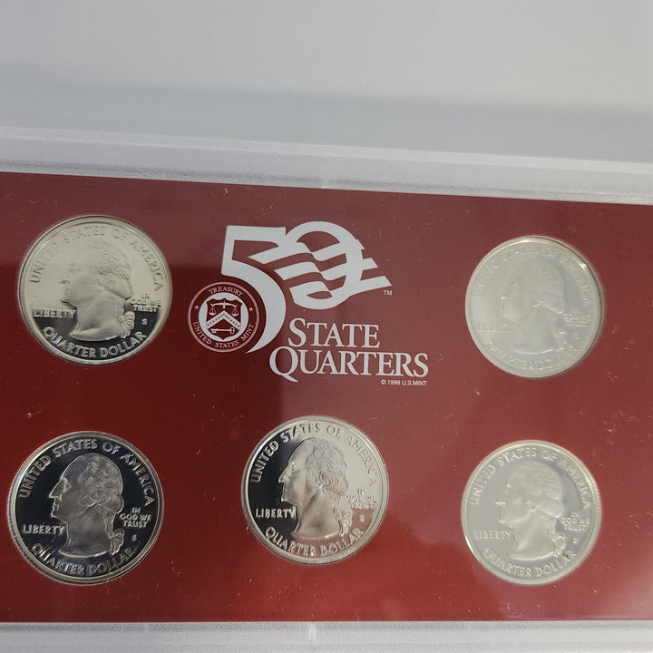 Collection Of 1999, 2000, 2003 And 2005 United States Mint Sliver Proof Set