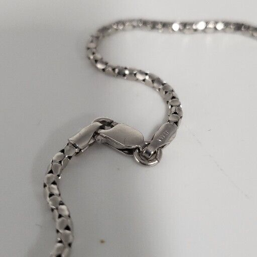 14k White Gold Snake Necklace With 4.7g And 18"