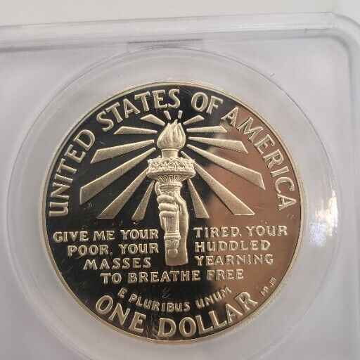 1986S Statue Of Liberty Commemorative One Silver Dollar ANACS PF69 DCAM